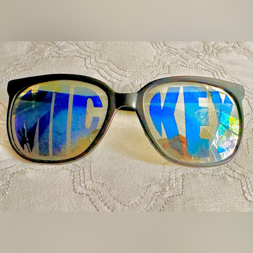 Vintage Mickey Mouse Reflective Sunglasses Black 80’s, 90’s